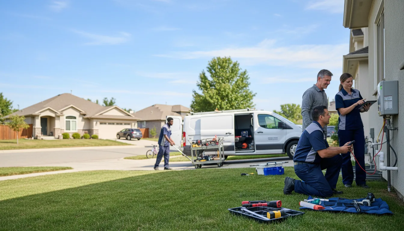 Tankless water heater service in Newark, AR
